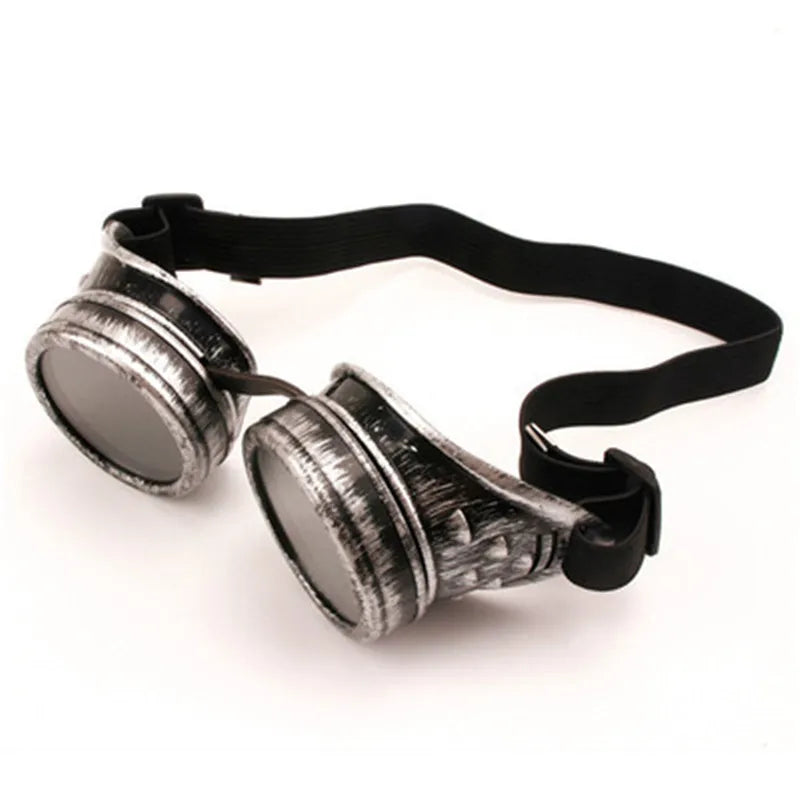 Lunettes de soleil mode Steampunk rondes surdimensionnées — soudage, Punk, Cosplay, couleurs lentille