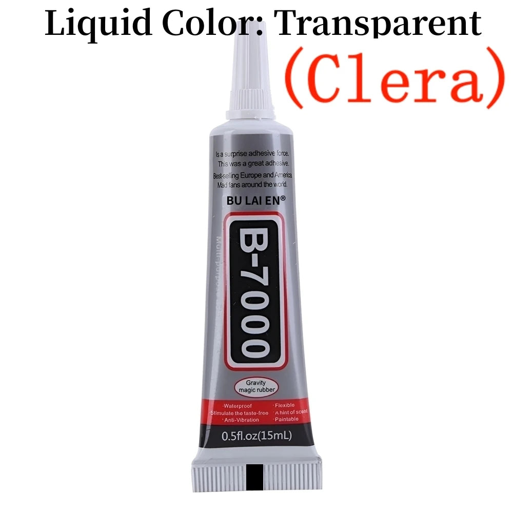 Adhésif transparent pour réparation téléphone — 15ml / 50ml / 110ml, colle universelle verre et plastique, bricolage, applicateur de précision