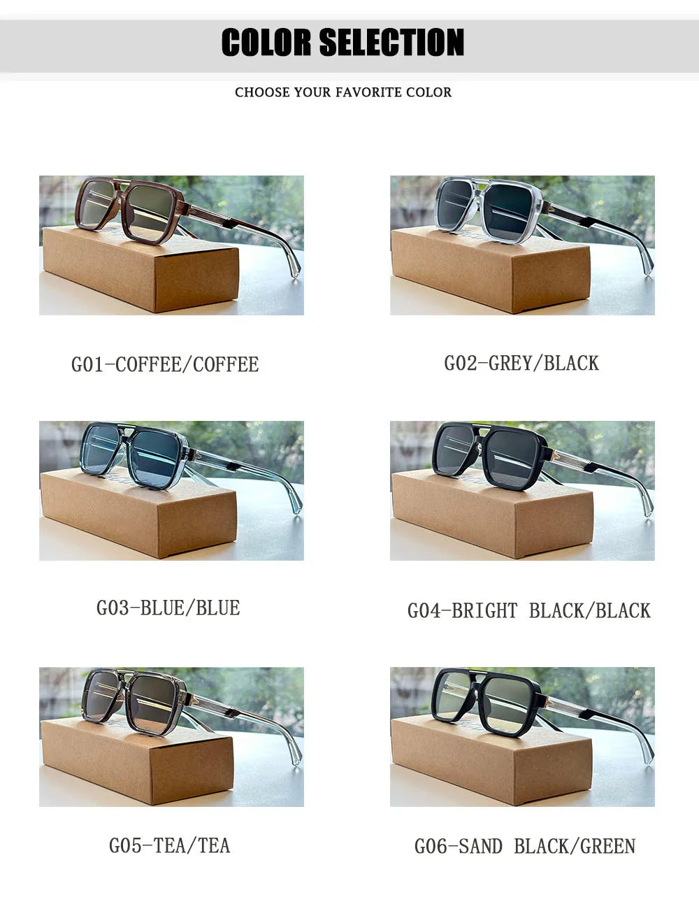 Lunettes de soleil carrées pour femmes à la mode — vintage, hommes, 2026