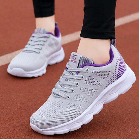 Baskets Femme Plateforme — Mode Sport Respirant Extérieur