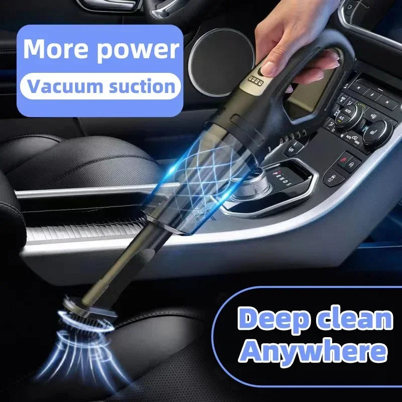 Aspirateur à main sans fil, recharge USB, aspirateur de voiture portable, aspirateur à main humide et sec, aspiration puissante sans fil, 12000pa