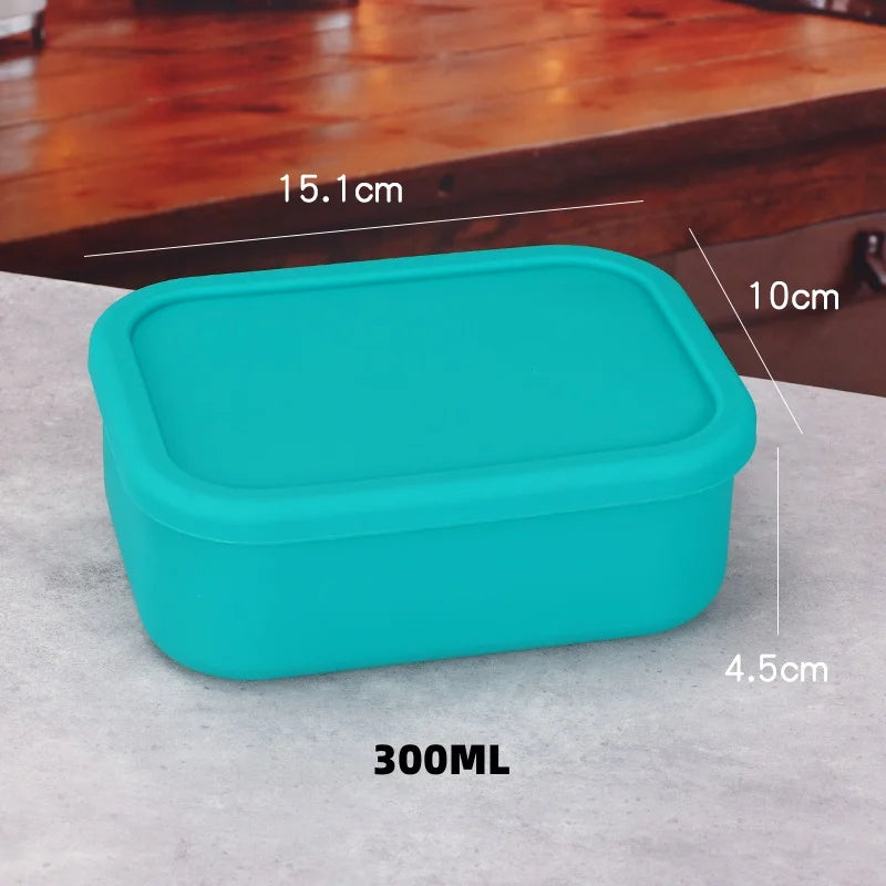 Conteneur à déjeuner en silicone boîte bento — anti-fuite, sans BPA, lavable au lave-vaisselle