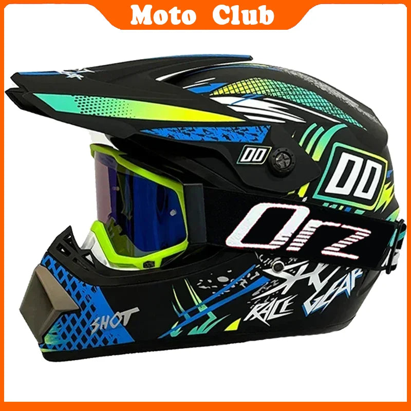 Casco de moto profesional Motocross todoterreno casco de protección para niños casco todoterreno gafas Capacete De Motocicleta regalos
