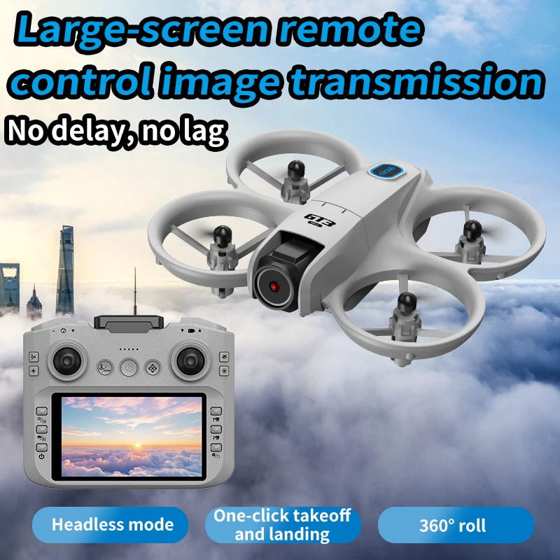 New GT3 8K HD Drone with Remote Control, Headless Mode, 360° Helicopter Mini Drone Toy Flip FPV 5G WIFI Quadcopter for Kids, Gifts