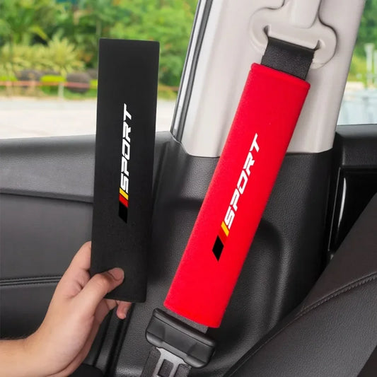 Coussins de ceinture de sécurité de voiture doux et confortables, 2 pièces, coussins de ceinture de sécurité personnalisés et à