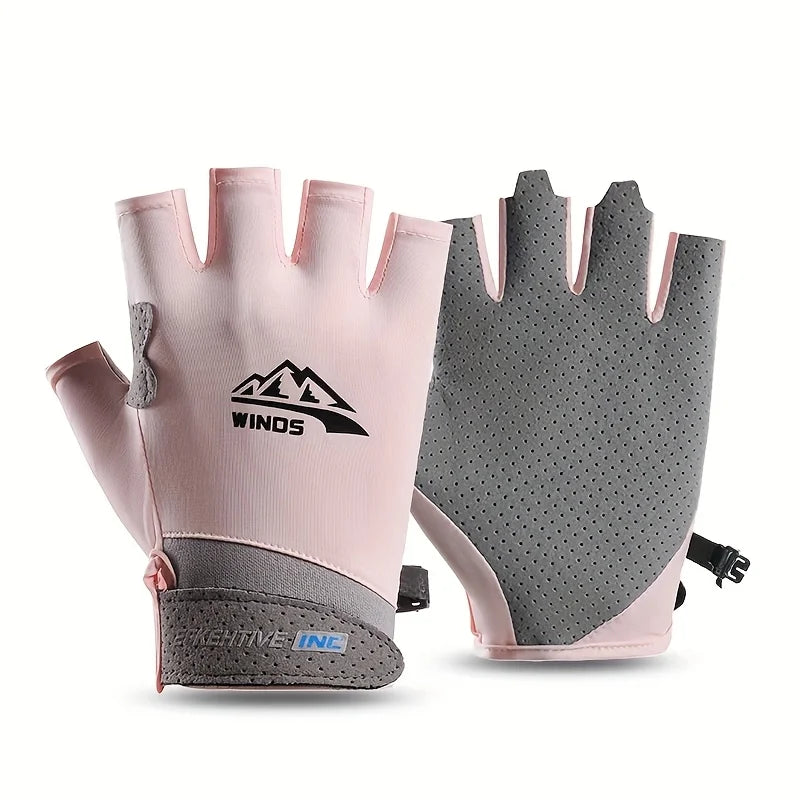 Gants de pêche respirants et légers, à doigts longs ou mi-doigts, optionnels et réutilisables, élastiques et confortables sans être trop serrés