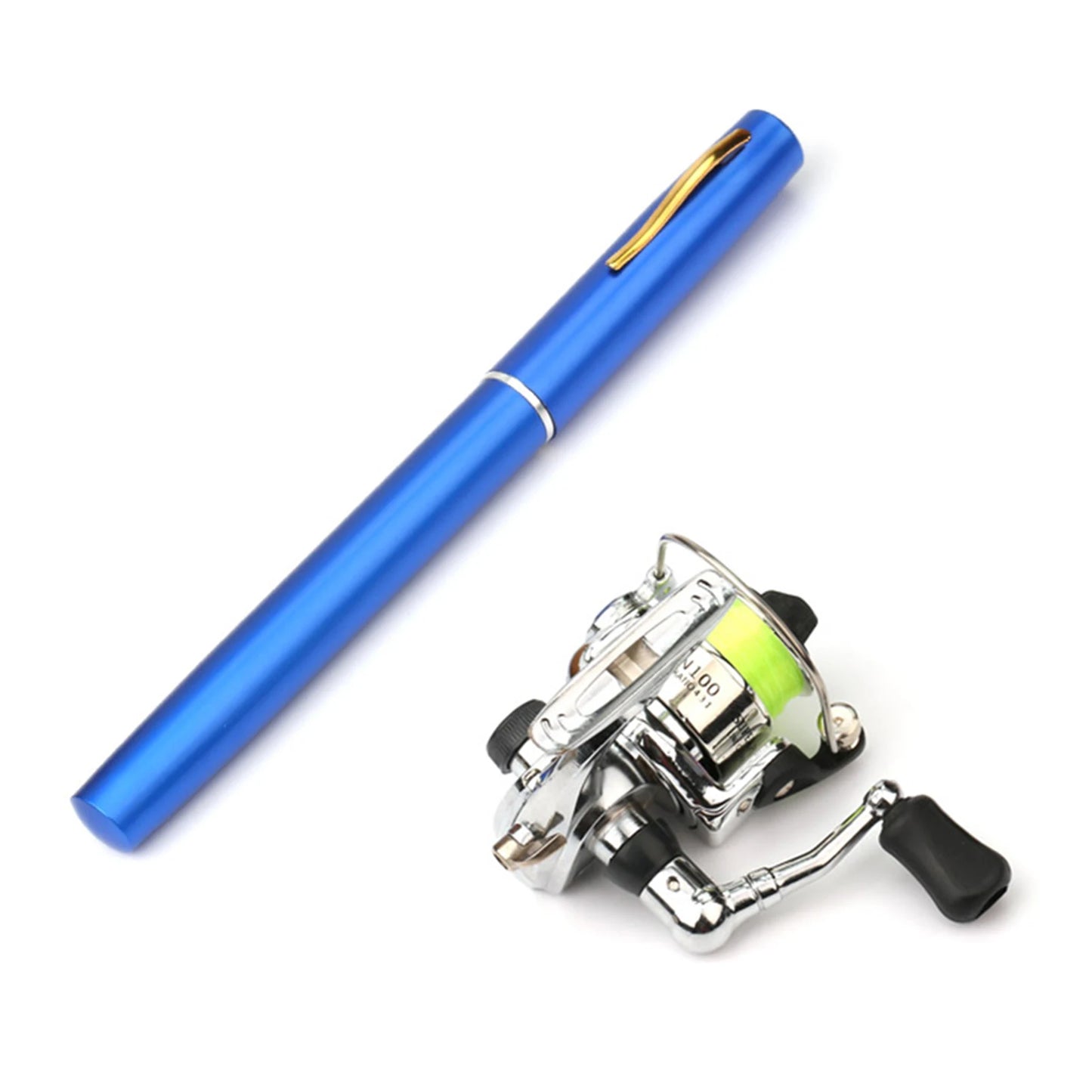 Moulinet de pêche de poche pliable, mini stylo, télescopique, nouveau
