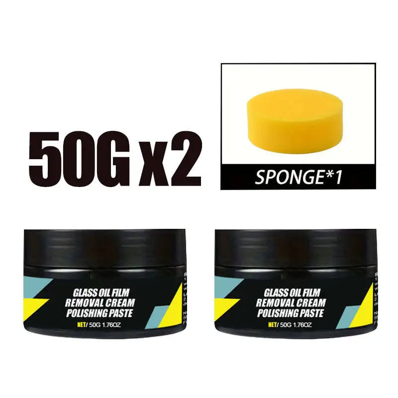 Kit de revestimiento de barniz de vidrio para coche, pasta para quitar película de aceite del parabrisas, repelente al agua, kits de limpieza hidrofóbicos anti-lluvia