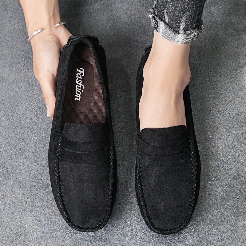 Mocassins en Daim pour Homme — Style Élégant & Confort