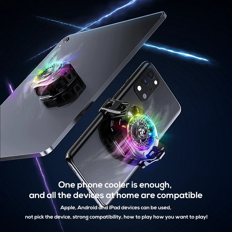 MEMO CX10 — Refroidisseur Téléphone Semi-Conducteur Clip Magnétique LED RGB