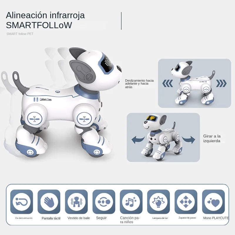 Intelligent Robot Funny Dog Electronic Robotic Remote Control Stunt Smart Robots for Kids Boys Children Creative Birthday Gift