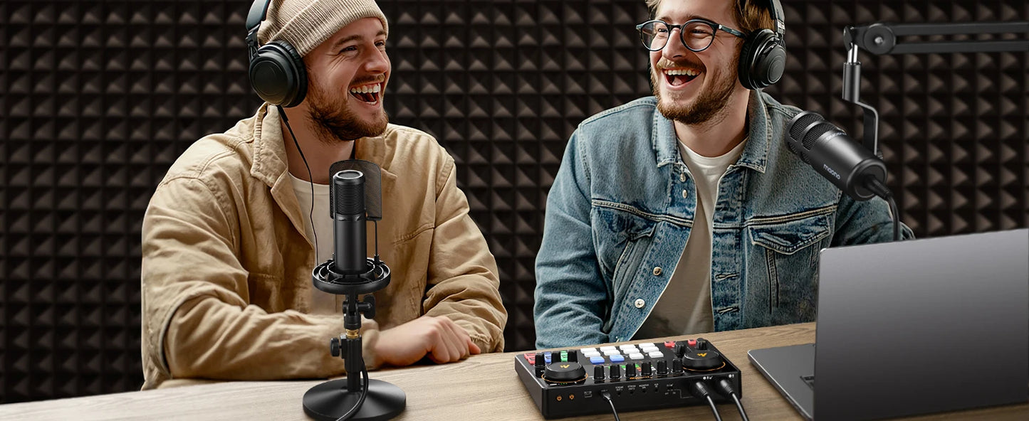Interface Audio Double XLR — Podcast, Streaming & Gaming Professionnel