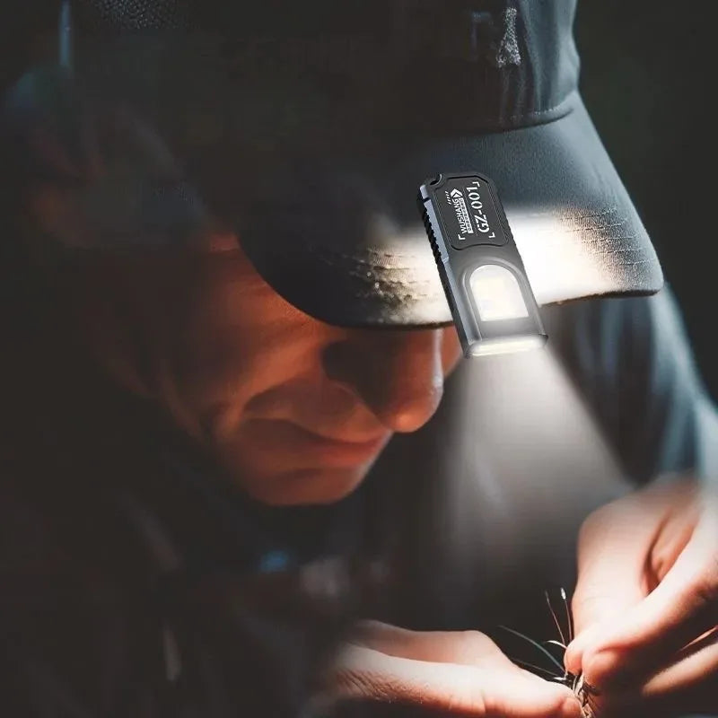 Lampe de travail tactique portable, outil EDC, mini lampe torche LED, outil de camping et de randonnée en plein air, lampe torche molle, rechargeable par USB