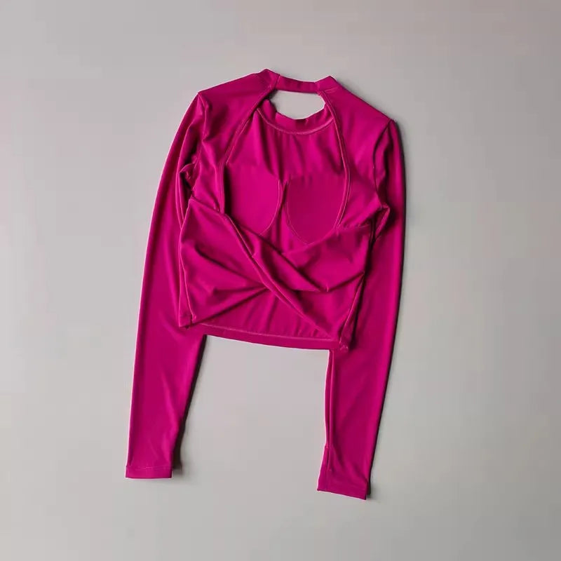 T-Shirt Sport Dos Nu Femme — Yoga Amincissant Séchage Rapide Moulant