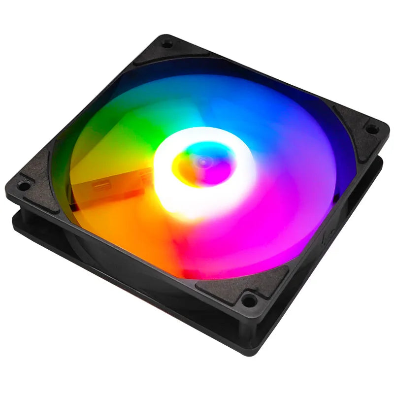 Manmu Fetival Pormotion 120mm ventilateur d'ordinateur arc-en-ciel RGB/ventilateur de PC de jeu à haute performance de refroidissement