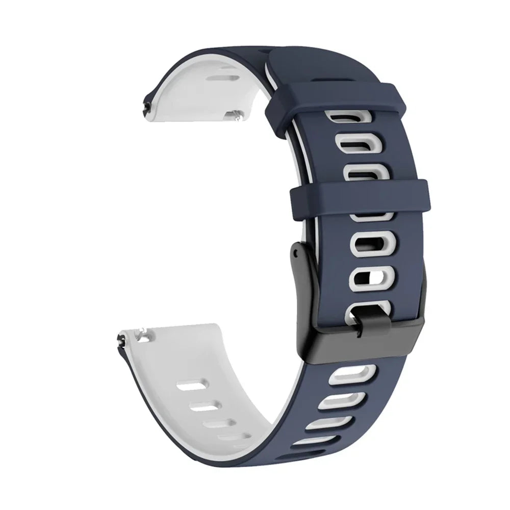 Bracelet de montre en silicone 20mm/22mm — compatible smartwatches, sport