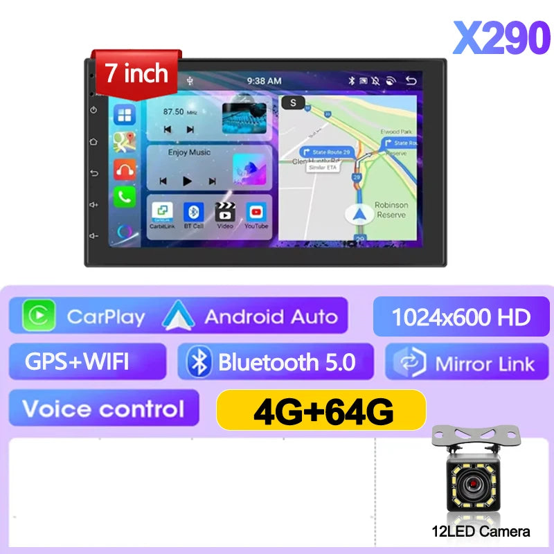7/9/10 inch Universal Android 13 Car Stereo 64G Android Car Radio 2 Din Car Radio GPS BT Multimedia Center Smart Car Systems