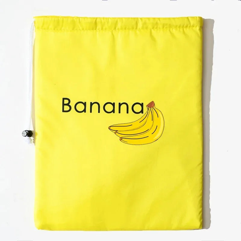 ‌ "Bouche de conservation isotherme – Organisateur de rangement réutilisable pour bananes, laitues et légumes (fermeture à cordon)"