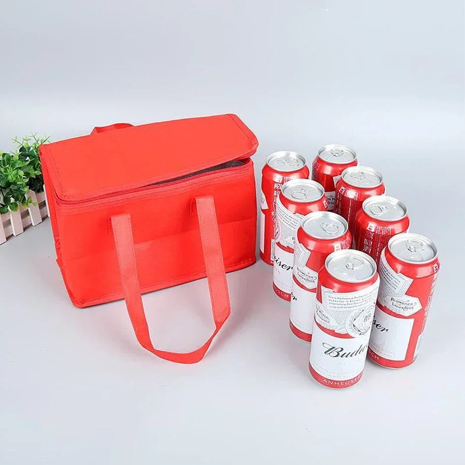 Sac isotherme Portable pour déjeuner, isolation pliante, sac de glace pour pique-nique, sac thermique pour aliments, porte-boissons, sacs isolés, sac de livraison de bière