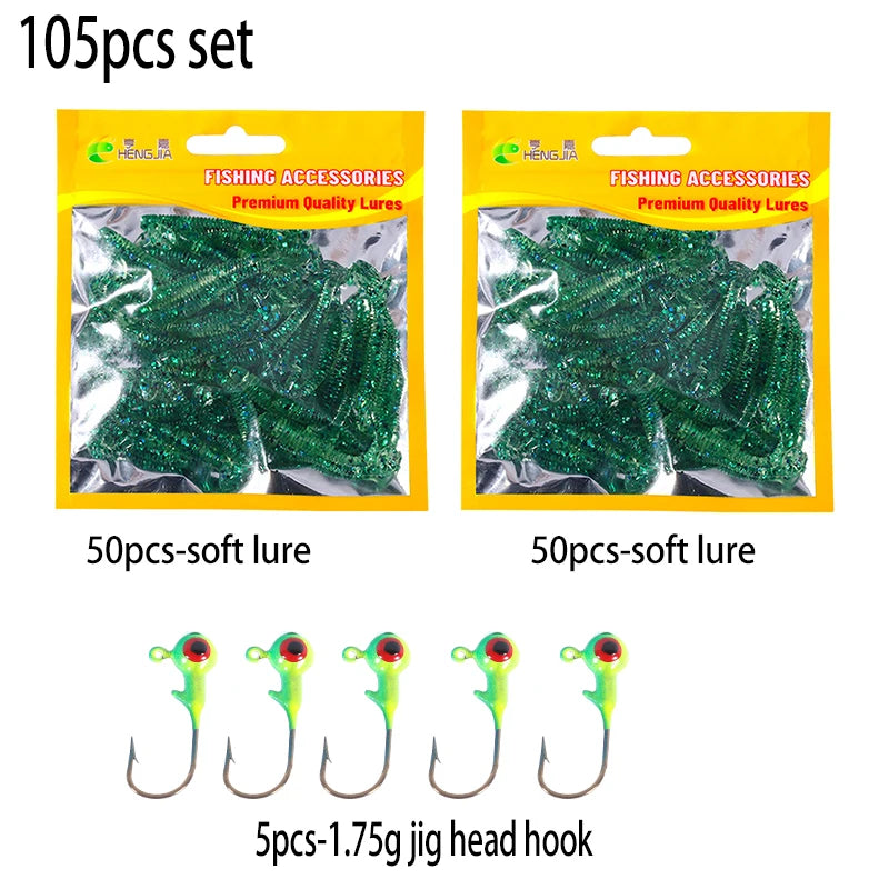 Leurre souple en silicone 4,5 cm avec queue en T — nageur, pêche carpe, black-bass, brochet