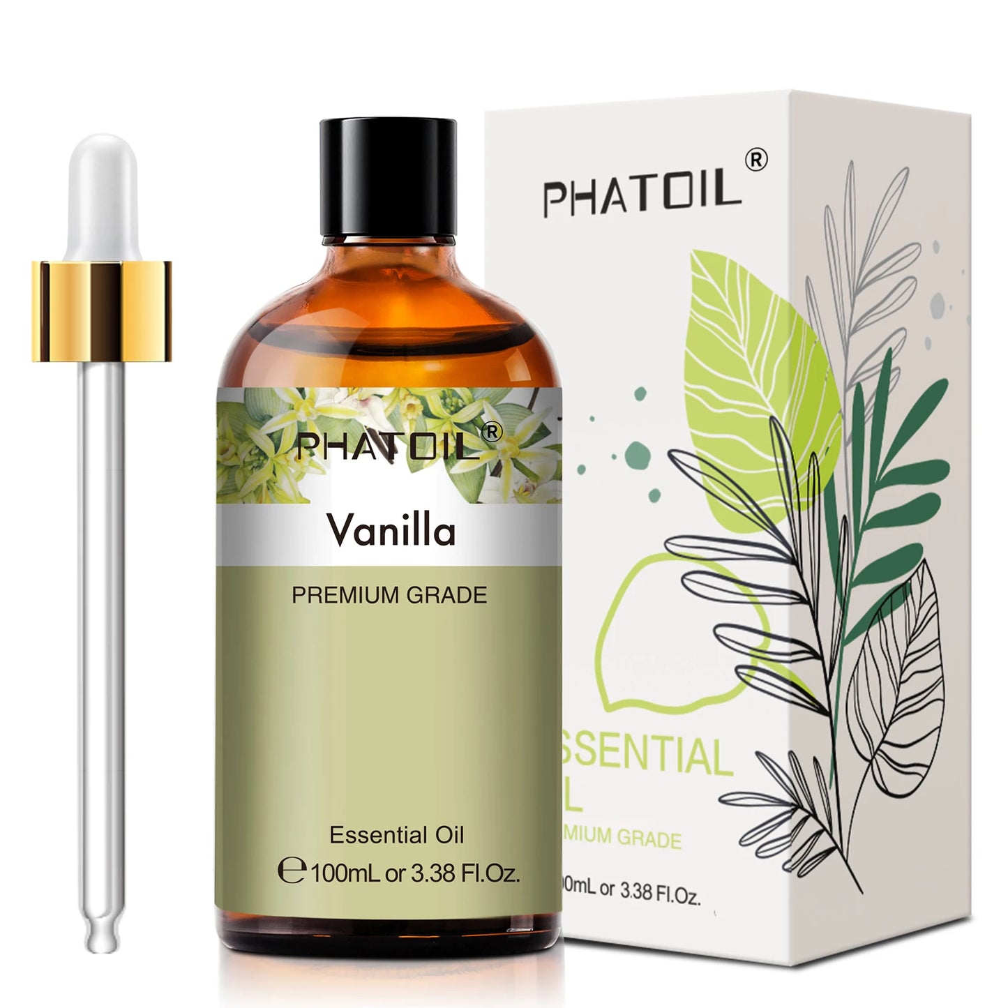 Huile Essentielle 100ml — Eucalyptus, Lavande, Vanille, Jasmin & Citron Aromathérapie