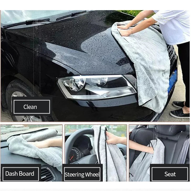 Serviette en Microcarence pour Lavage de Voiture, Accessoire Super Absorbant, pour Livres, Grill, Premium, vaccage Unique