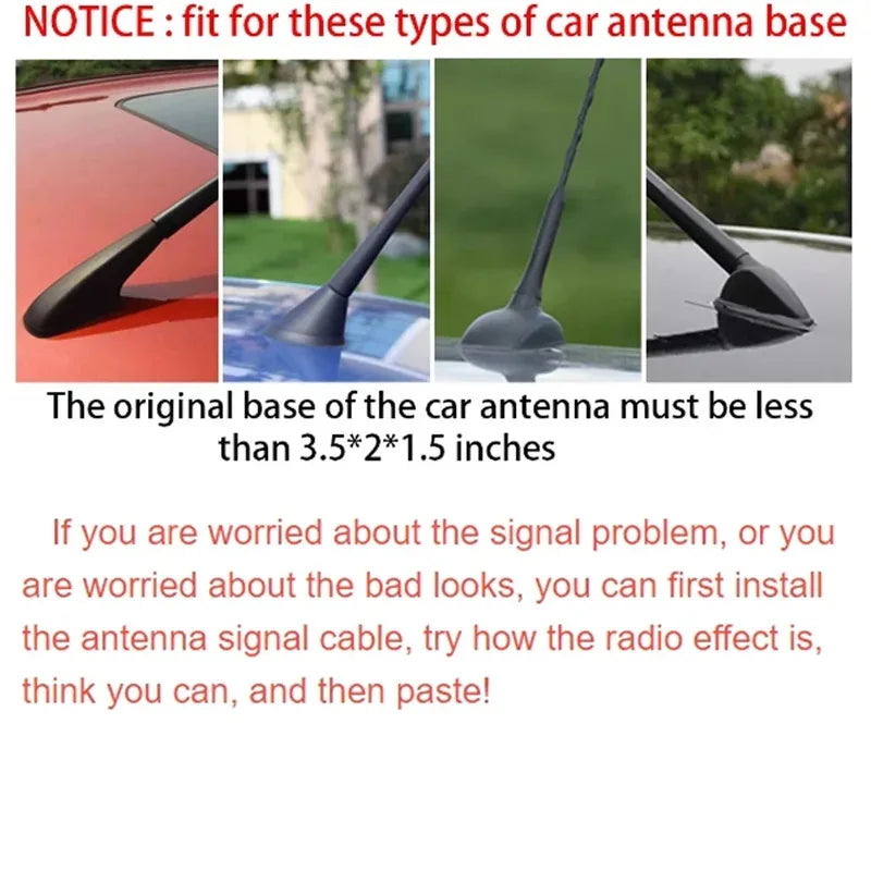 Antenne universelle en forme d'aileron de requin pour voiture, amplificateur de Signal Radio automatique monté sur le toit pour tous les modèles de véhicules, style de voiture