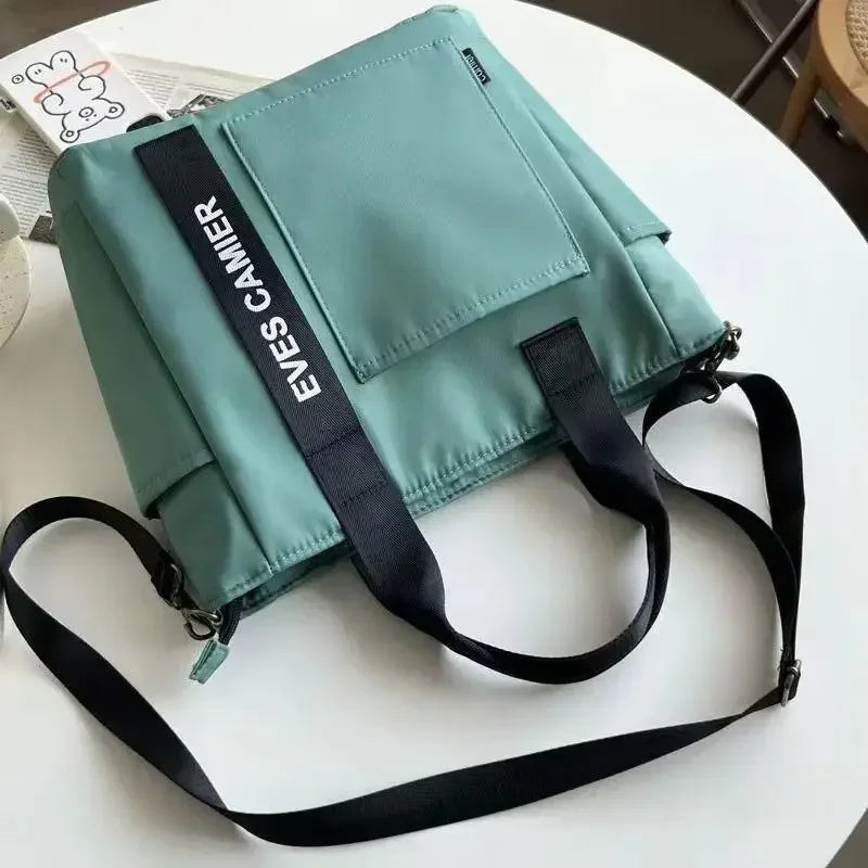 Sac Fourre-Tout en Nylon Étanche — Grande Capacité Messenger Mode École