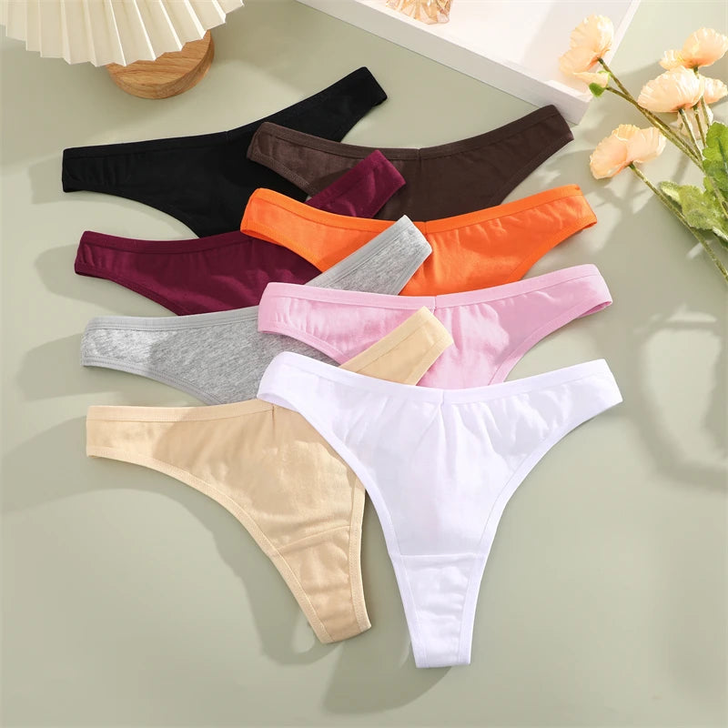 String Sans Couture Coton Femme — Lot de 3 Pièces Confort Quotidien