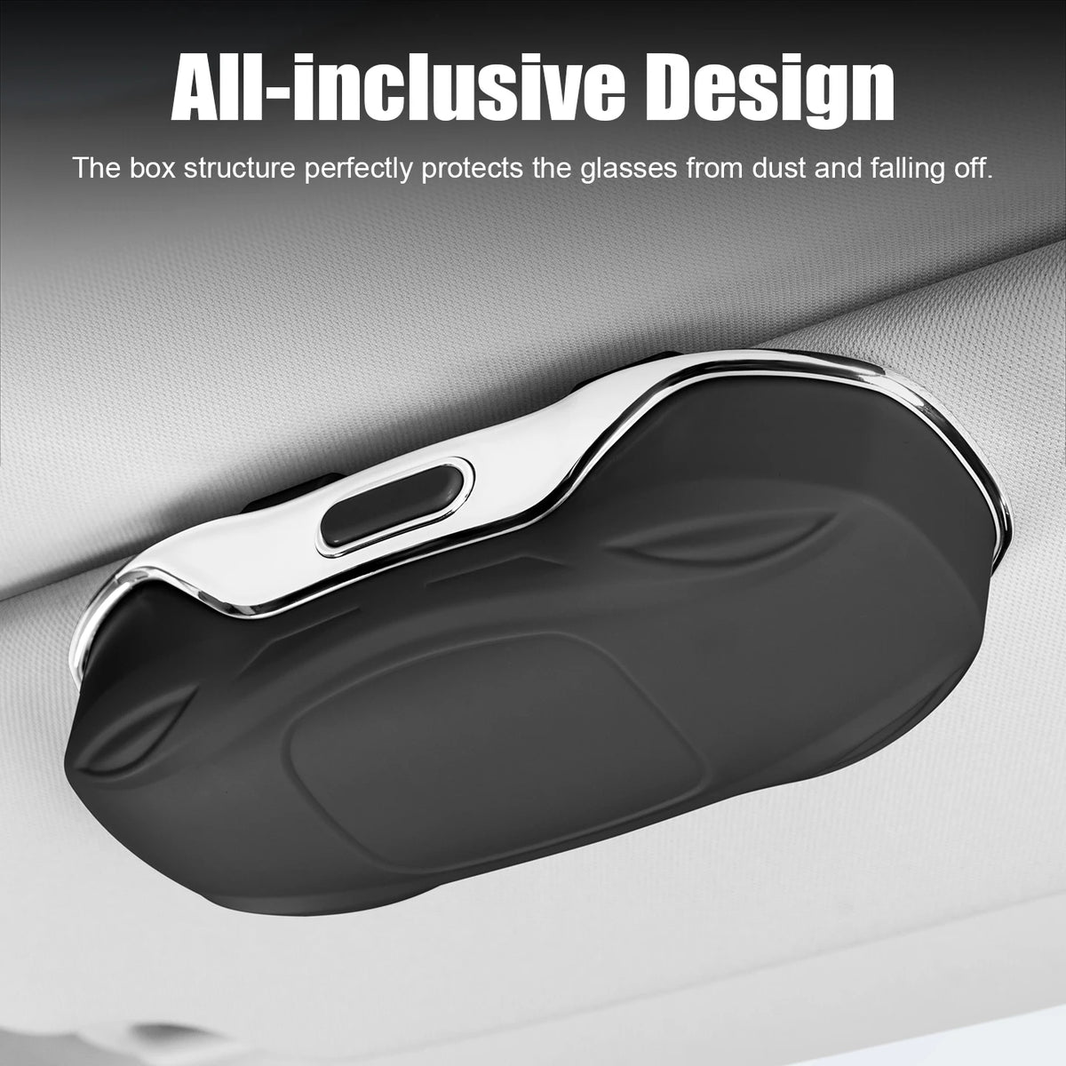Porte-lunettes de soleil pour voiture, boîte à lunettes de voiture, pare-soleil, boîte de rangement en ABS, anti-rayures, protection des lunettes, accessoires intérieurs de voiture
