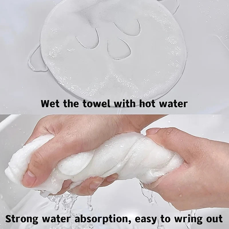 Reusable facial towel masks, hot and cold compress, hot and cold moisturizing skin care steamer, soft and gentle