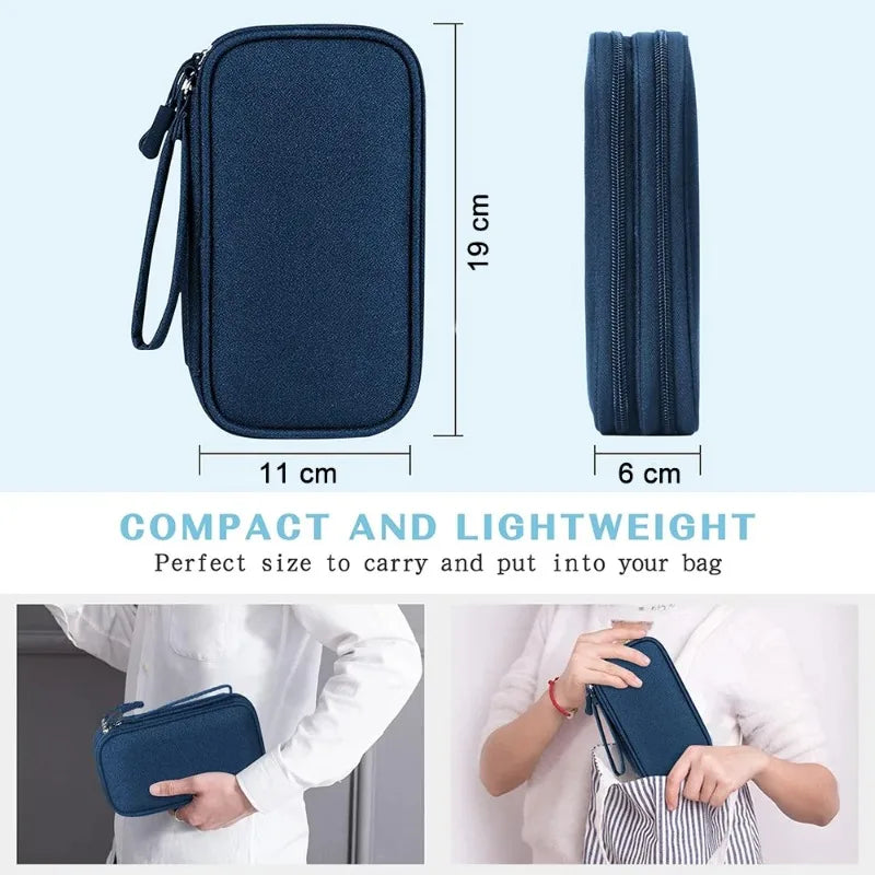 Sac de rangement universel étanche pour câbles, pochette de transport pour accessoires électroniques, rangement pour fils