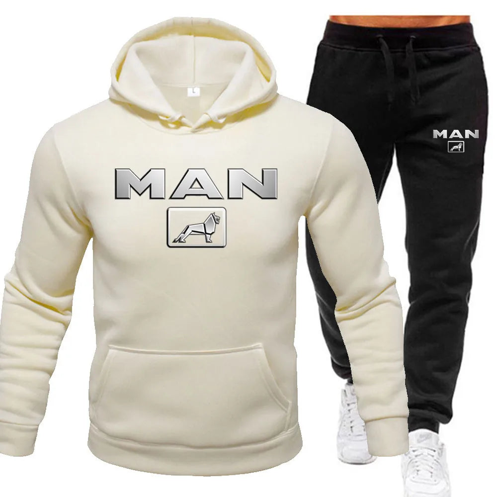 Ensemble Sweat À Capuche Pantalon Jogging Homme — Survêtement Sport 2 Pièces 2024