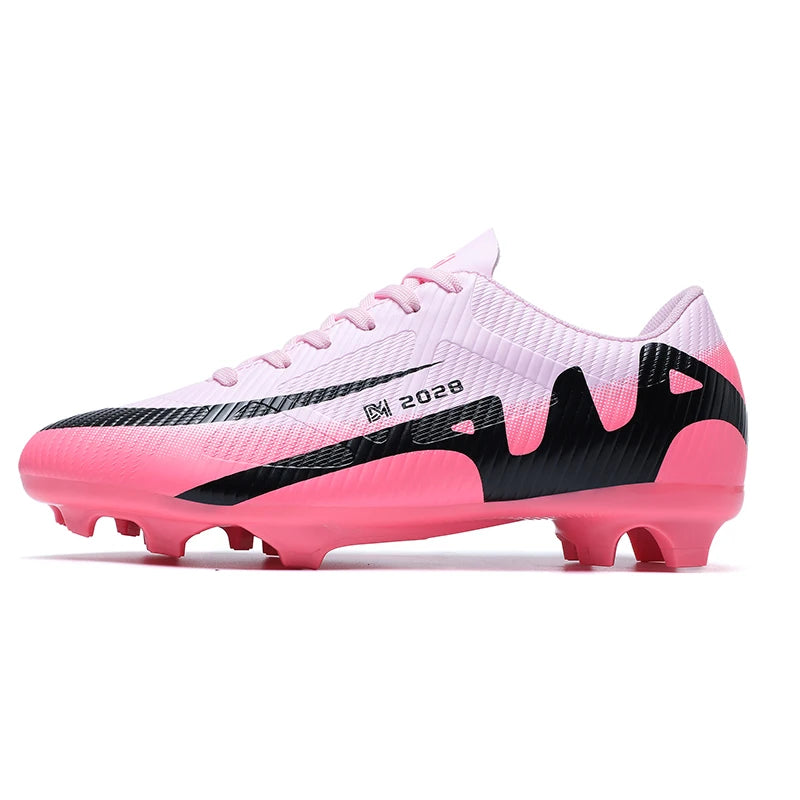 Sxfdneay Chaussures de Football FG Homme Cuir Microfibre Basses — Professionnel, Pelouse EU 31–48