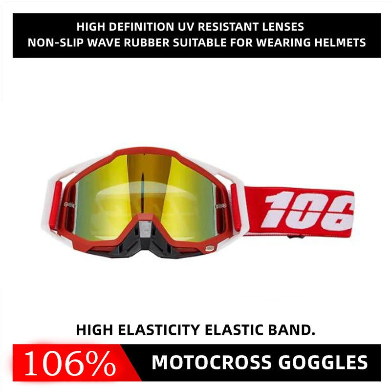 Motocross goggles, windproof and unbreakable glasses for ATV, UTV and off-road sports