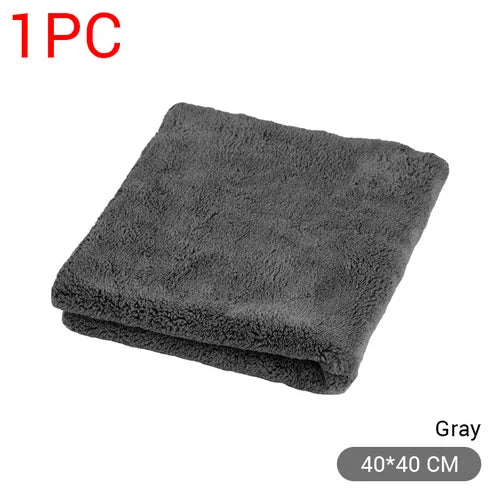 SEAMETAL - Toalla de microfibra de lavado automático, súper absorbente, para limpieza y secado de automóviles, paños multifuncionales para accesorios de lavado de automóviles