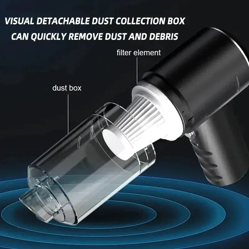 Clearance_Portable Cordless Car Vacuum Cleaner Dual-use Wireless Vacuum for Home and Car High Power 120W Powerful Vacuum Cleaner