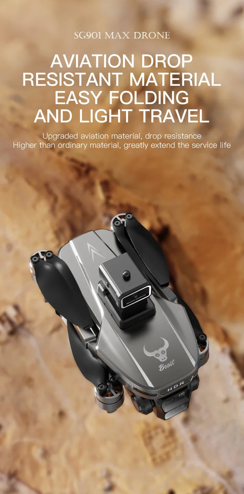 Drone GPS 8K professionnel — évitement d'obstacles, télécommande grand écran, pliable, moteur brushless