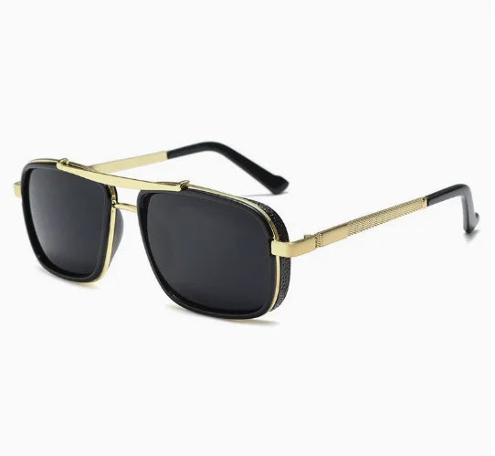 Lunettes de soleil polarisées Punk pour hommes, Vintage, mode Steampunk, carrées, pour la conduite, pour les voyages d'été, UV400