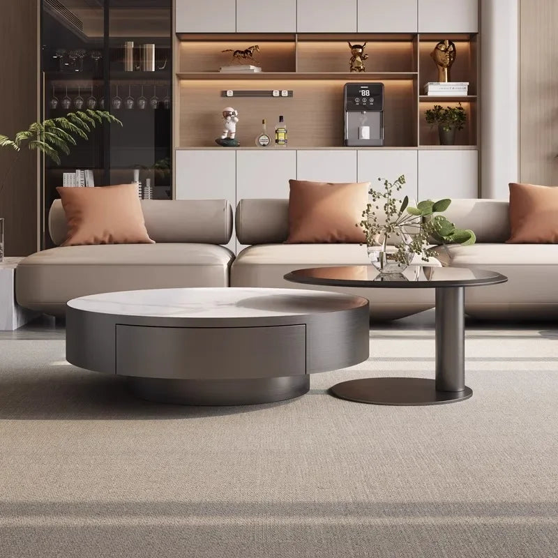 Modern Round Coffee Table for Living Room, Luxury Cute Coffee Table, Nordic Decor, Living Room Furniture