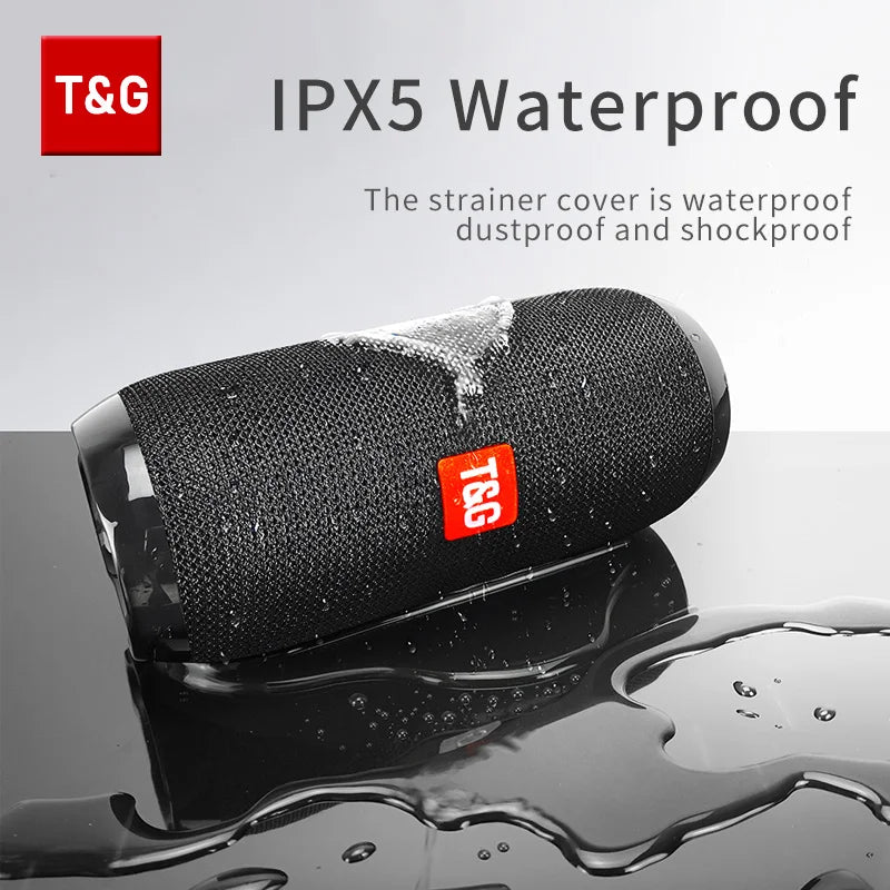 Haut-parleur Bluetooth portable TWS — étanche, stéréo surround, radio FM, support TF, extérieur