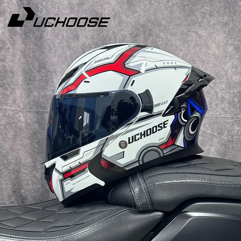 Casque moto quatre saisons Motocross modulaire rabattable — hommes, femmes, tout-terrain