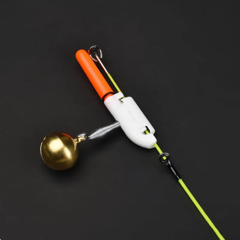 Bâton Lumineux Rechargeable USB avec Cloche & Flotteur — Alarme Morsure Pêche