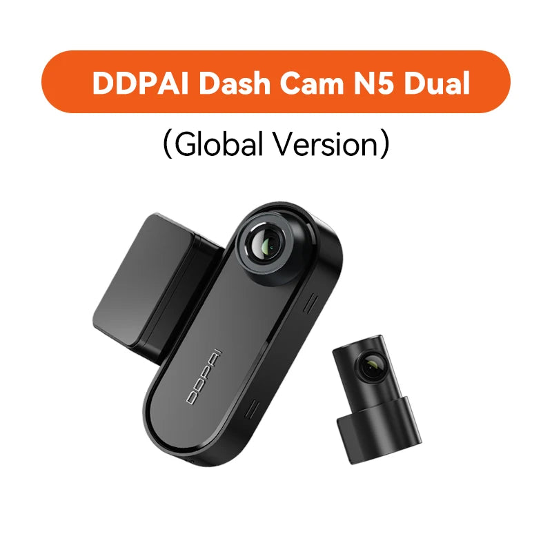DDPAI Dash Cam N5 doble frontal y trasera 4K resolución Ultra HD cámara de salpicadero NightVIS ADAS GPS grabación automática