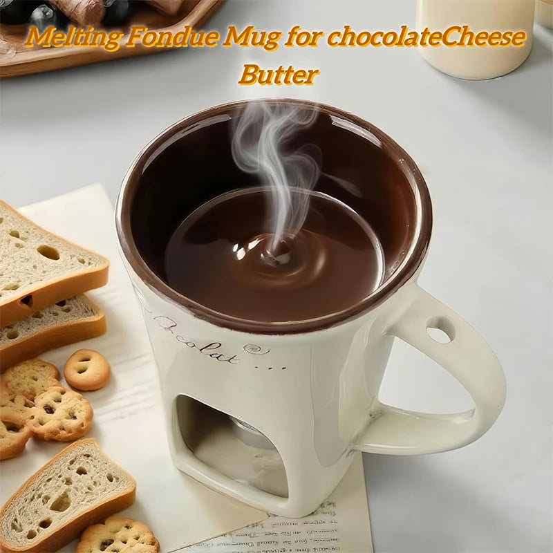 Tasse à Fondue au Chocolat 130ml — Bol Dégustation Dessert Original