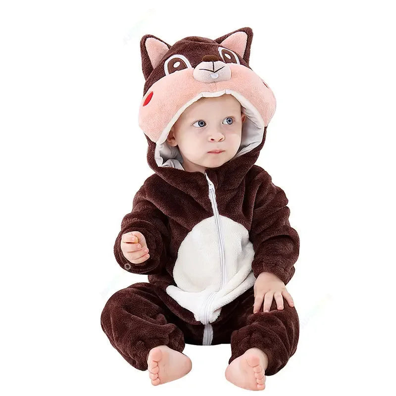 2025 New Collection Cute and Fashionable Elephant-Shaped Baby Easter Jumpsuit with Hood for Children