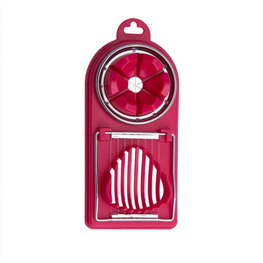 Coupe-œufs multifonctionnel à Base PP 2 en 1, coupe-œufs à traction en fil d'acier inoxydable pour suspendre des outils d'accessoires de cuisine de haute qualité