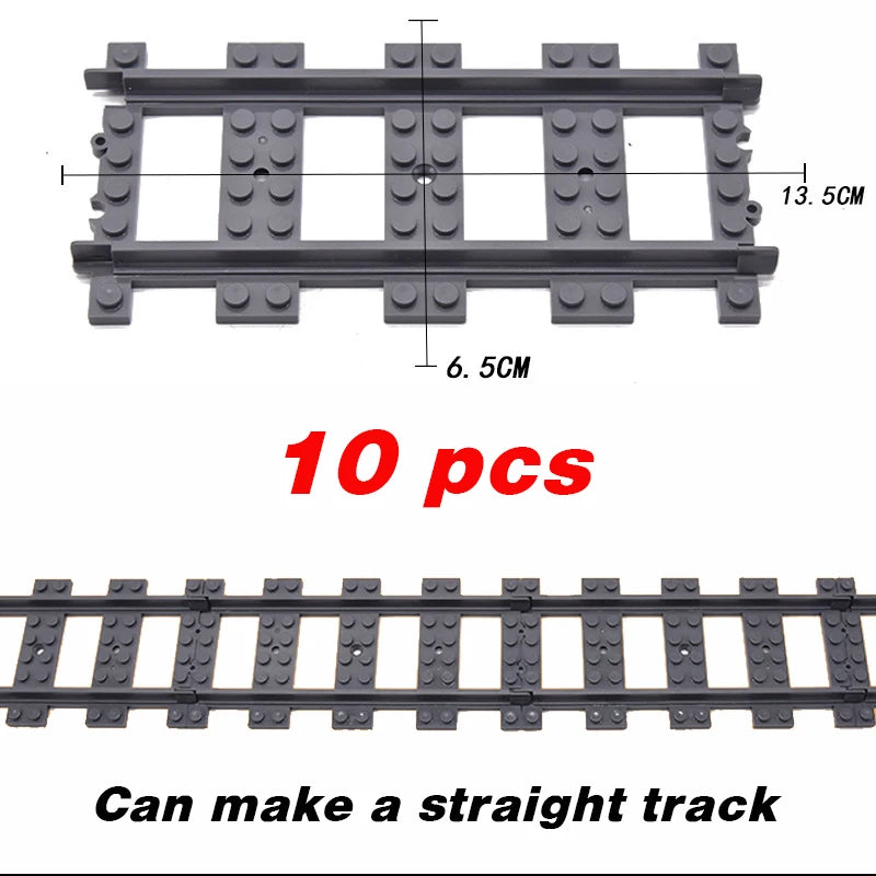 R64.Cambio-Tren urbano flexible, vías blandas, rectas y curvas, construcción de noches, modelos creativos, ferrocarril, juguetes para niños, regalos, nuevo