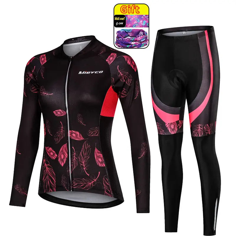 Women's Cycling Suit Completo Clothes for Women Go Pro Sepeda MTB Conjunto Ciclismo Roadbike Bib MTB Gel Pants