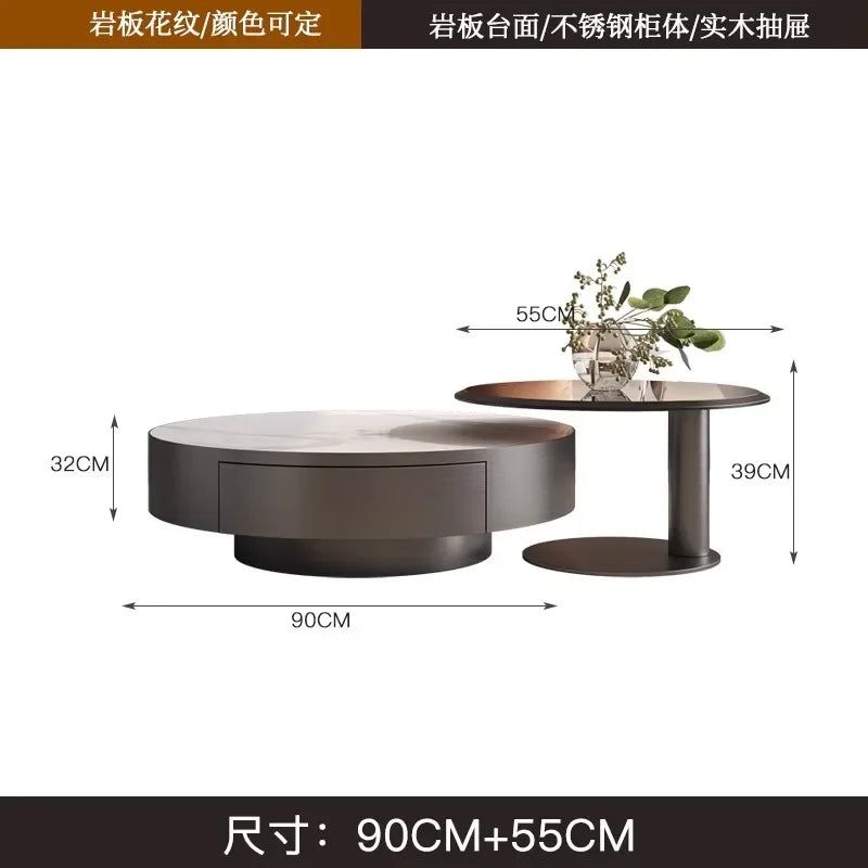 Modern Round Coffee Table for Living Room, Luxury Cute Coffee Table, Nordic Decor, Living Room Furniture